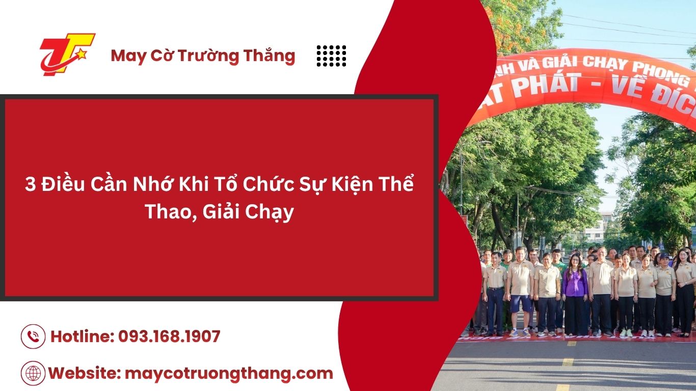 Tổ Chức Sự Kiện Thể Thao, Giải Chạy Cần Chuẩn Bị Gì?