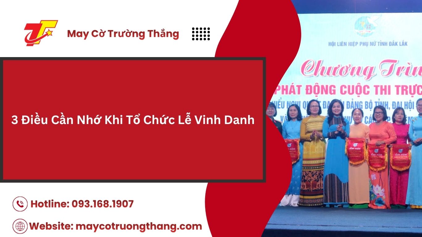 Cách Tổ Chức Lễ Vinh Danh, Trao Thưởng Trang Trọng